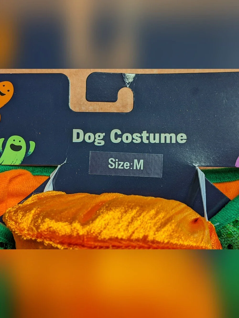 Dog Pumpkin Jack-O'-Lantern Costume - Size M - New